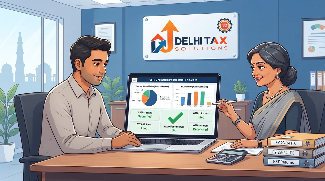 GSTR-9 annual return filing and GST reconciliation process for Indian businesses