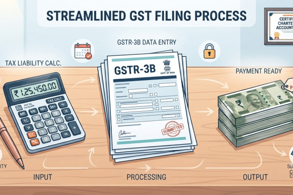 GST tax interest calculation concept india